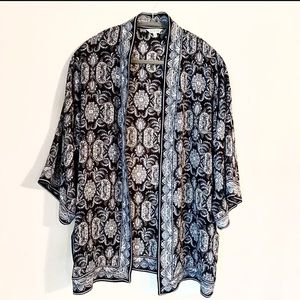 Max Studio Paisley Loose Fit Kimono